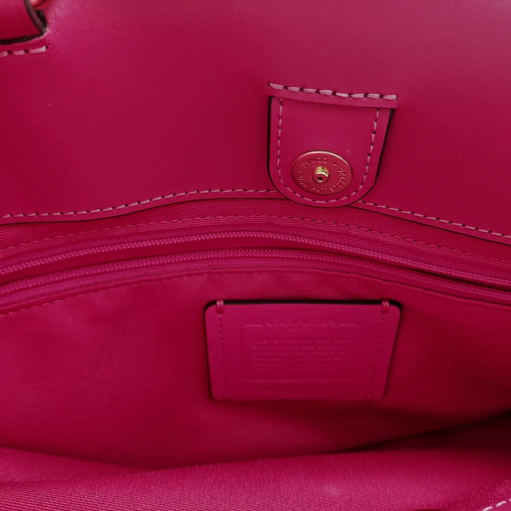 Coach Signature Brown and Pink Handbag - Picture 9 of 9